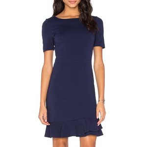 Diane Von‎ Furstenberg Serafina Midnight Navy Blue Short Sleeve Dress